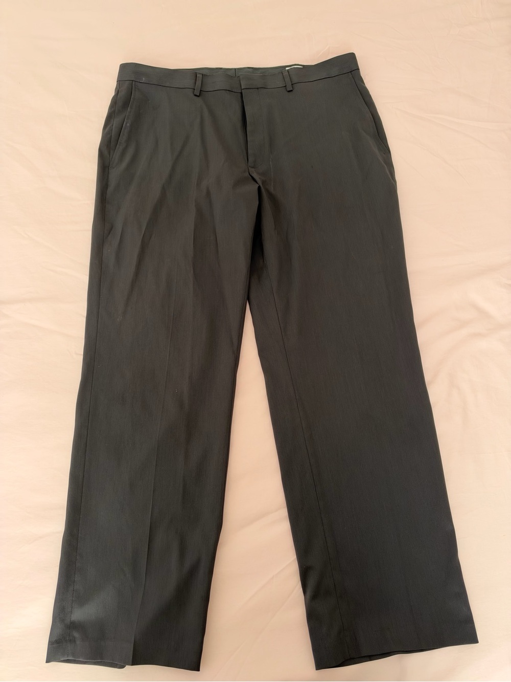 Haggar Black Men's Dress Pants - Straight Leg